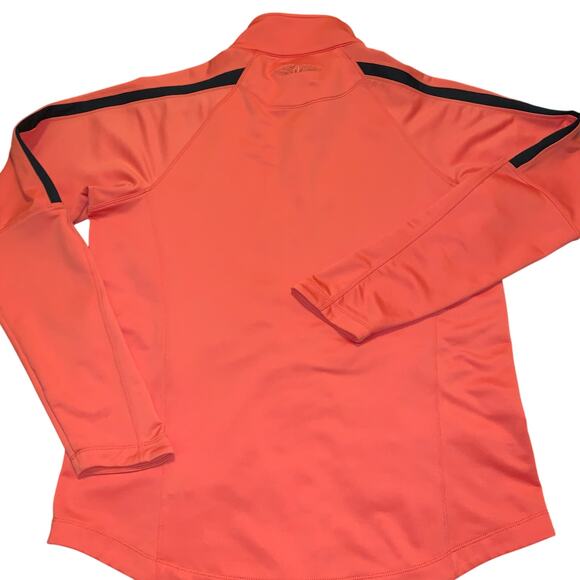 Straight Down Womens XL Orange Black Full Zip Jacket Golf Tennis Pickle Ball - Picture 15 of 16